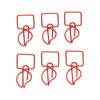 100pcs Paper Clips Prevent Slip Cute Candle Shaped Decorative Metal