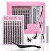 uCoolMe Lashes Fairy Lashes Cluster C Curl 140 Pcs Individual