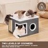 Cat Beds for Indoor Cats, Large Cat Cave with Fluffy