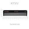 KYVU B10 Black Coarse-Tooth Hair Comb for Men & Women,