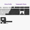 double shot PBT keycaps,white and black,Topographic keycaps,lines backlit,Shine Through keycap,Side
