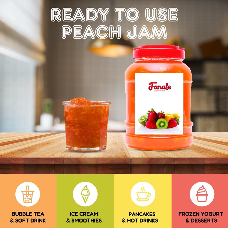 Fanale Premium Flavoring Jam for Bubble Tea | Peach Flavor