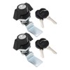 eMagTech 2 Set Zinc Alloy Quarter Turn with Keys Cut