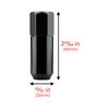 Black 20 PCS M12x1.5 Lug Nuts 60mm Extended Tuner Aluminum