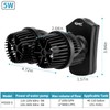 hygger 2100GPH Double Head Aquarium Wave Maker, Quiet 5W Aquarium