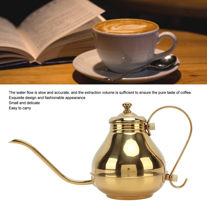 Gooseneck Kettle for Pour Over Coffee and Tea, Stainless Steel