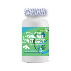 IsaaQuim L-Carnitina con T Verde  120 Cpsulas de 600 mg  40 Porciones de 3 Cpsulas  Por Porcin 0.9 g de L-Carnitina  Suplemento Alimenticio Sin...    