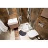 fluffy® Bath Mat for round Showers, made of Microfibre, with