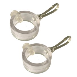 ZAAWUUT 1 Pair Flag Pole Mounting Rings Adjustable Flag Pole Ring Clip for 3/4"-1" Pole Flag Pole Fixing Clip