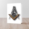 CafePress Masonic Square And Compass Greeting Cards Greeting Card (20-pack),