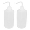 2 PCS 500ML 17.6OZ Plastic White Translucent Squeeze Wash Bottles