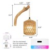 Frideko Boho Rechargeable Wall Sconces Set of Two with Remote,