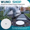 2 Pcs 7 Inch Cleanout Cover, Decorative Cleanout Access Covers