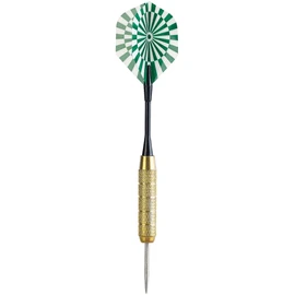 Playtastic dart accessories: set of 24 brass darts with steel tip, 100 wings, 200 rubber rings (steel dart set, dart sets, dartboard)