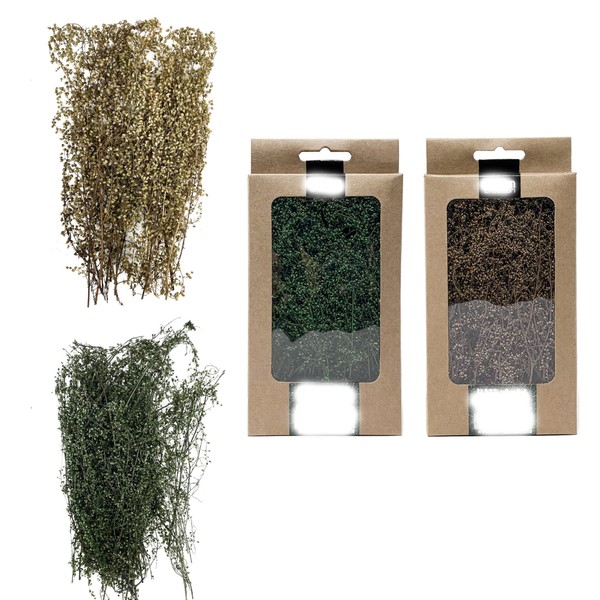 Cayway Pack of 2 DIY Miniature Static Grass Tuft Miniature