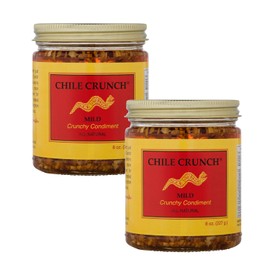 CHILE CRUNCH, A Crunchy All Natural Spicy Condiment, MILD 2 Pack