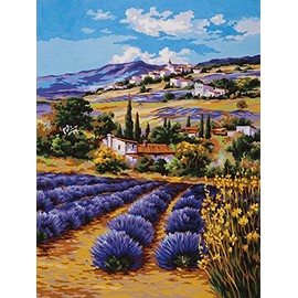 Grafitec Printed Tapestry/Needlepoint Canvas – Lavender Fields