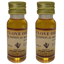 Essential Quantity  2 x 20ml Ashwin 100% Pure Natural Clove Oil  essential oil LAVANG tail