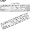 2Pcs Transparent ECG Ruler, Portable ECG Ruler Plastic Ruler Measuring