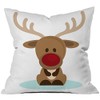 the purple tree Polyester Blend Merry Christmas Cushion Cover (16x16