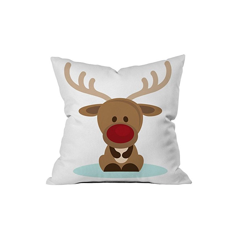 the purple tree Polyester Blend Merry Christmas Cushion Cover (16x16