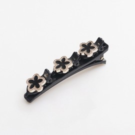 Crymystal Sparkling Crystal Stone Braided Hair Clips with 3 Small Clips, Pearl shaped hairpin duckbill clip,Braided Hair Clip with Rhinestones for Women and Girls Gifts (five pointed star)