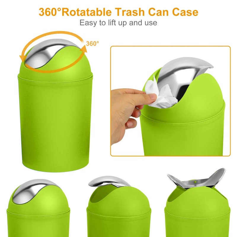 Complete 6-Piece Bathroom Ensemble with Soap Dispenser and Toothbrush Holder