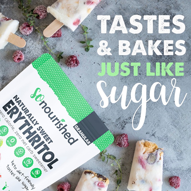 So Nourished Erythritol Sweetener Granular - Keto Sugar Substitute -
