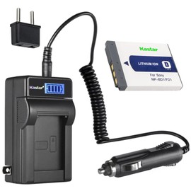 Kastar 1-Pack NP-BD1 Battery and LCD AC Charger Compatible with Sony Cyber-Shot DSC-T90, Cyber-Shot DSC-T200, Cyber-Shot DSC-T300, Cyber-Shot DSC-T500, Cyber-Shot DSC-T700 Cameras