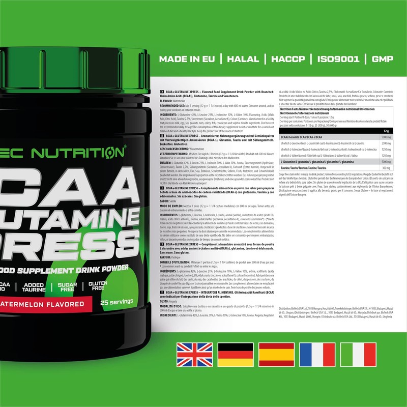 Scitec Nutrition BCAA + Glutamine Xpress – Essential Amino Acid