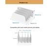TYAMTOGSM Phone Wall Mount Storage Organizer, (White)