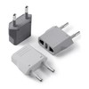 Bates- European Plug Adapter, 3 pc, Travel Adapter, US to