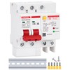 DIHOOL Ground Fault Circuit Breaker with Voltage Surge Arrester Protection,