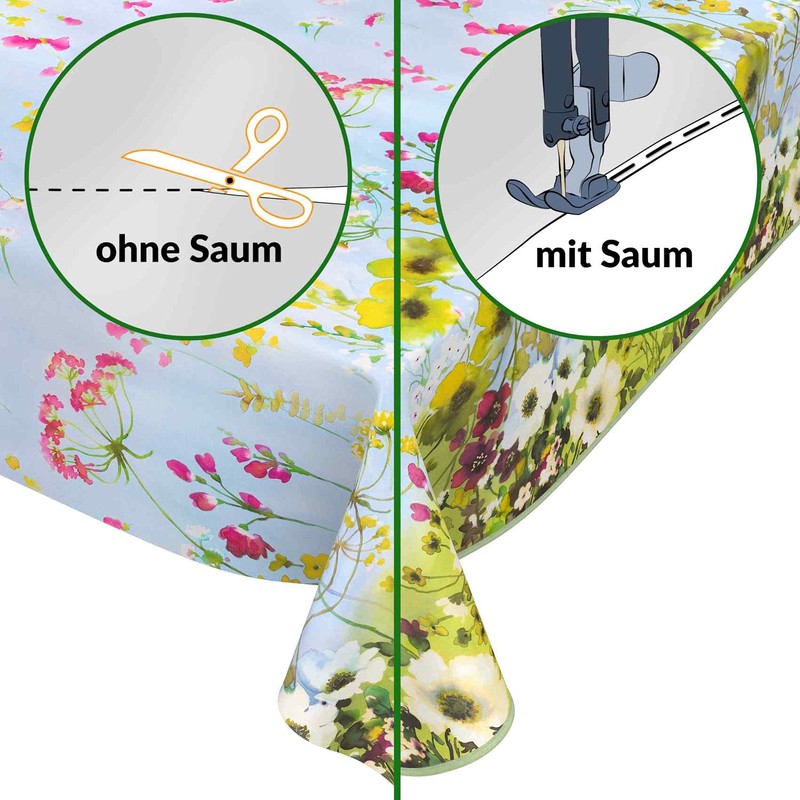 Anro Oilcloth Wax Tablecloth, Washable