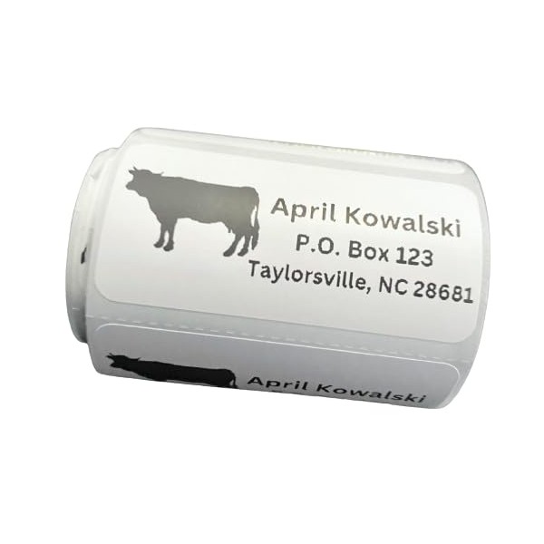 Custom Stickers, Cow Return Address Labels, Address Stickers, Several Designs,