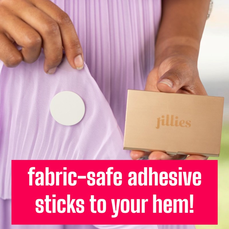 Jillies Dress Weights | Reusable Adhesive Skirt Weights for Hem