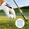 POXIAOER Golf Tees, 60 Pack Bamboo Golf Tees 70mm, 7cm,