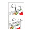 Haute Decor Stocking Scrolls 2 Pack - Glitter (Silver)