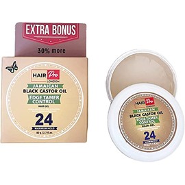 HAIR PRO JAMAICAN BLACK CASTOR OIL EDGE CONTROL GEL MAXIMUM HOLD BONUS SIZE 80G