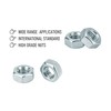 FOCMKEAS 200PCS M4-0.7 Hex Nuts, Carbon Steel Metric Coarse Thread