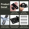 2 Pcs 4 Inch Padlock Hasp, Hasp and Staple with