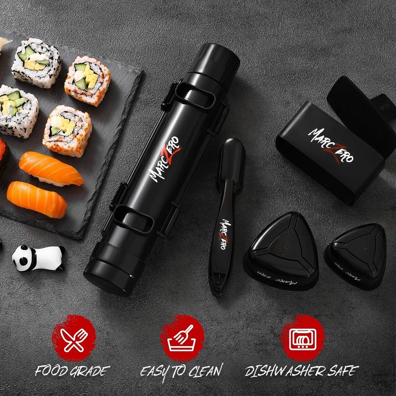 MarcZero Sushi Making Kit, 22 in 1 Bazooka Roller With