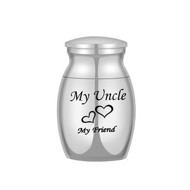 Mini-Sized Urns for Human Ashes Holder Cremation Jewelry Funeral Memorial Keepsake My Friend My Uncle