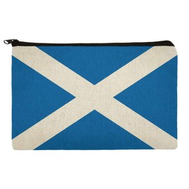 Scotland Scottish Country Flag Pencil Pen Organizer Zipper Pouch Case