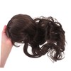 Baluue Long Brown Wavy Highlight Wig with Bangs Synthetic Heat