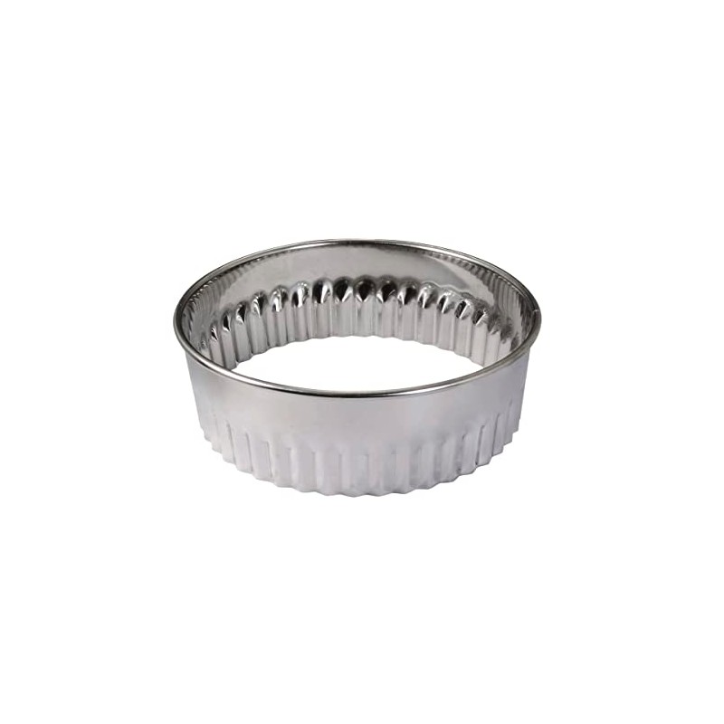 Gobel 880001 Box Round Fluted Designs 8 Pieces Stainless Steel