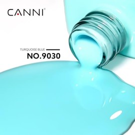 CANNI Esmalte De Uñas De Gel Azul Pastel, 1Pcs Esmalte De Gel Azul Claro Azul Bebé Color Oscuro Esmalte De Uñas Gel Alto Brillo Soak Off U V Gel Nail