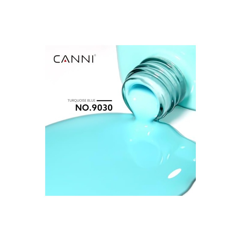 CANNI Esmalte De Uñas De Gel Azul Pastel, 1Pcs Esmalte