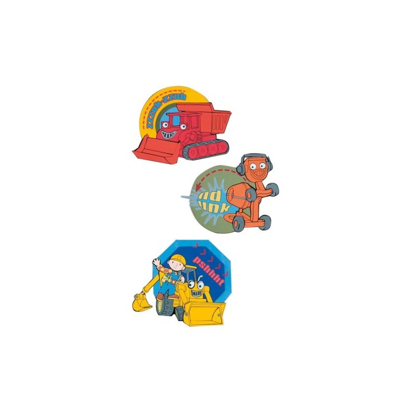 Leisurebrands Decofun, Bob The Builder Wall Art, Foam Stickers