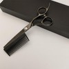 Hairdresser Scissors,Professional Barber Scissors - Thinning Shear with Detachable Comb